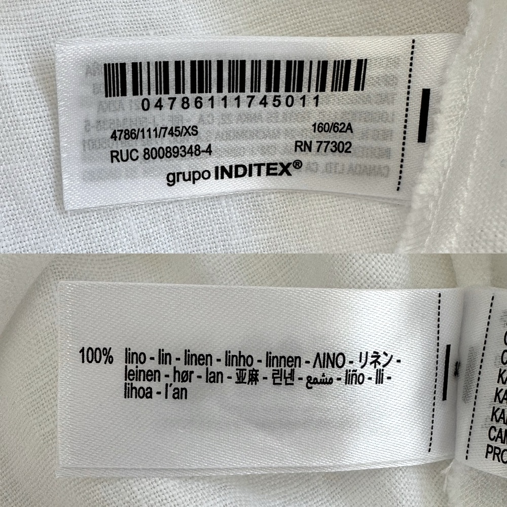 NWT Zara 100% Linen White Maxi Skirt - Picture 13 of 15